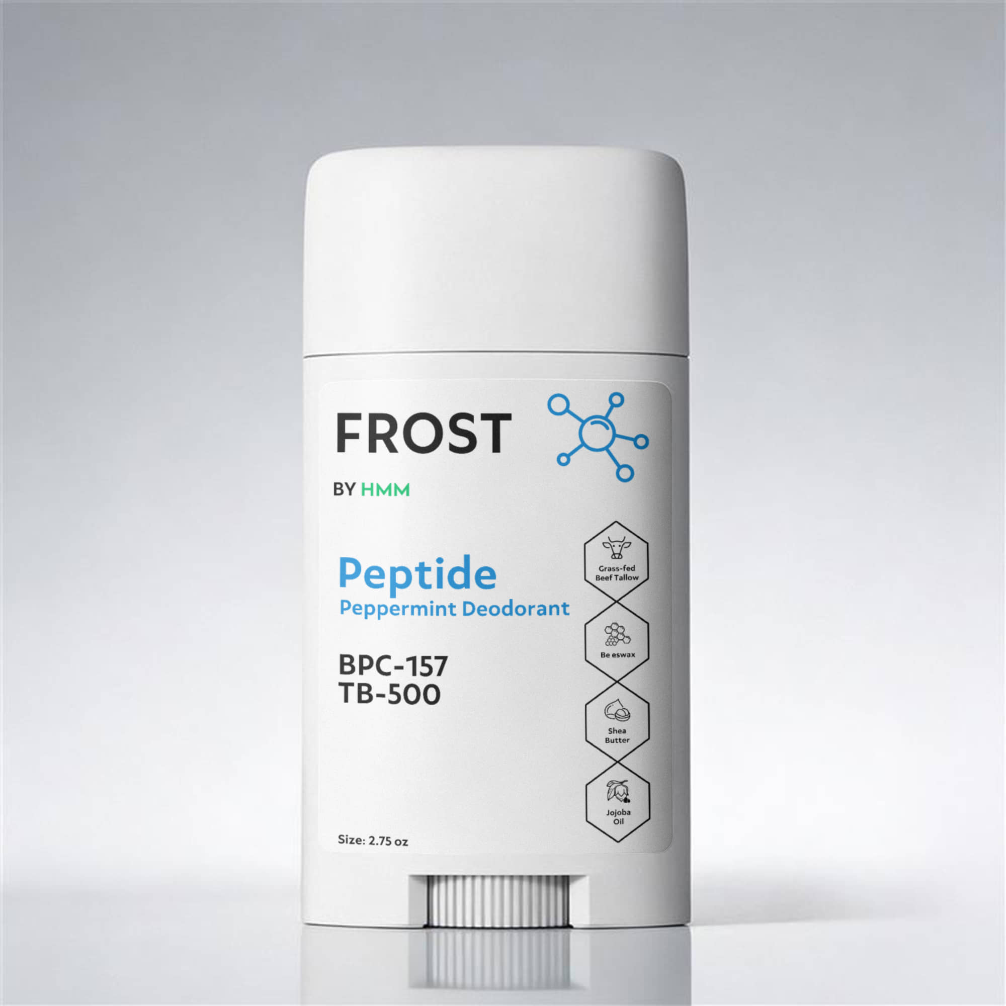 2 Pack Peptide Peppermint Deodorant