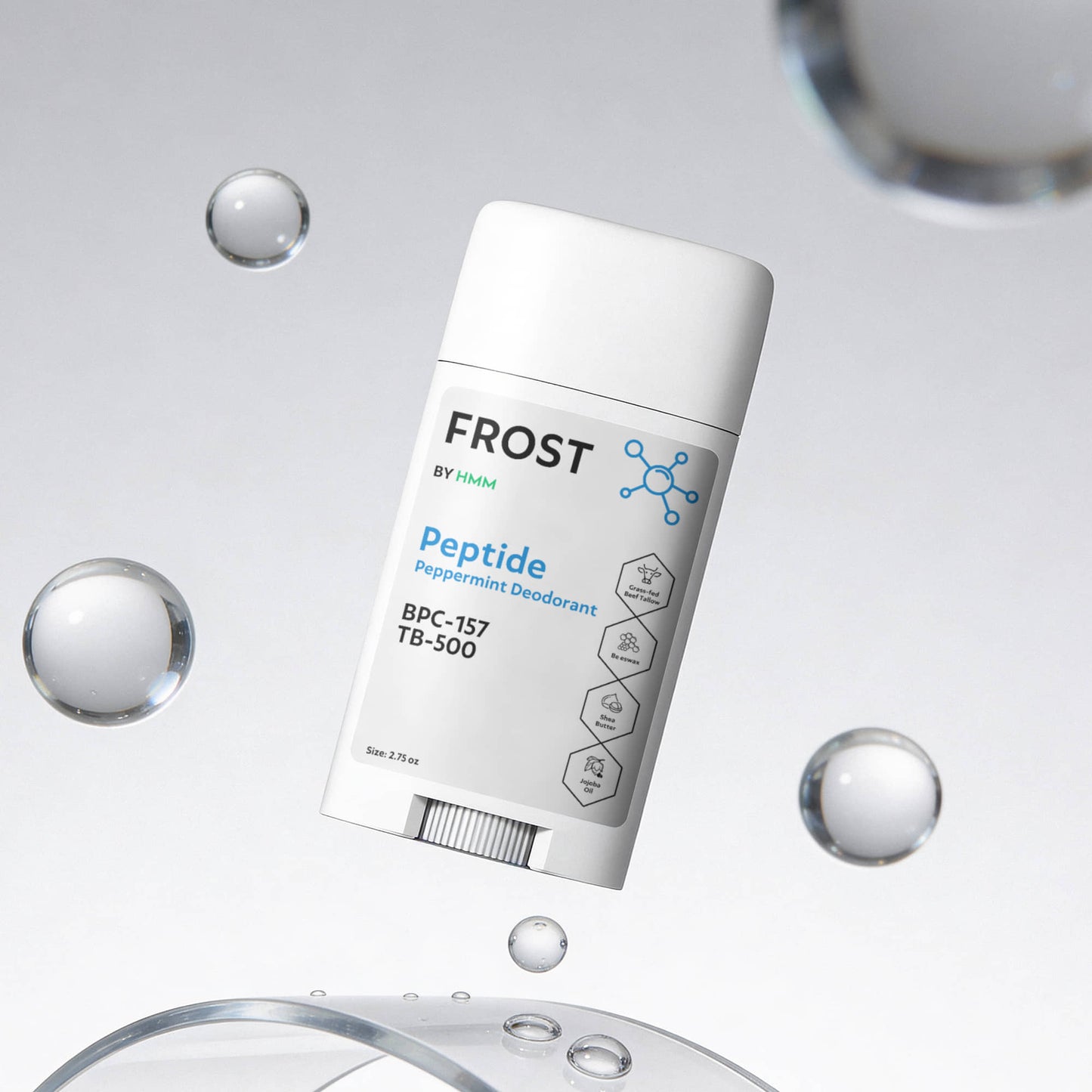 2 Pack Peptide Peppermint Deodorant