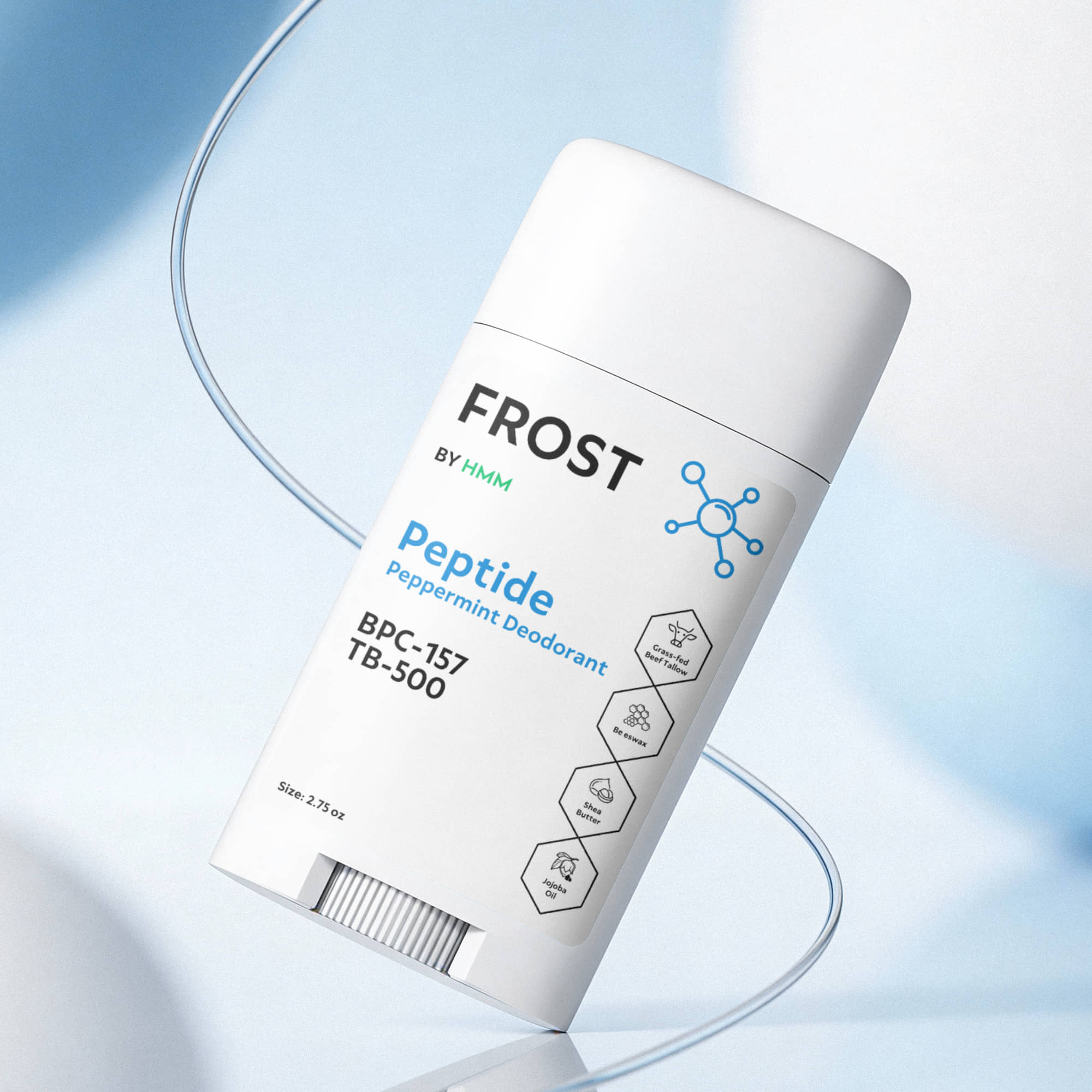2 Pack Peptide Peppermint Deodorant