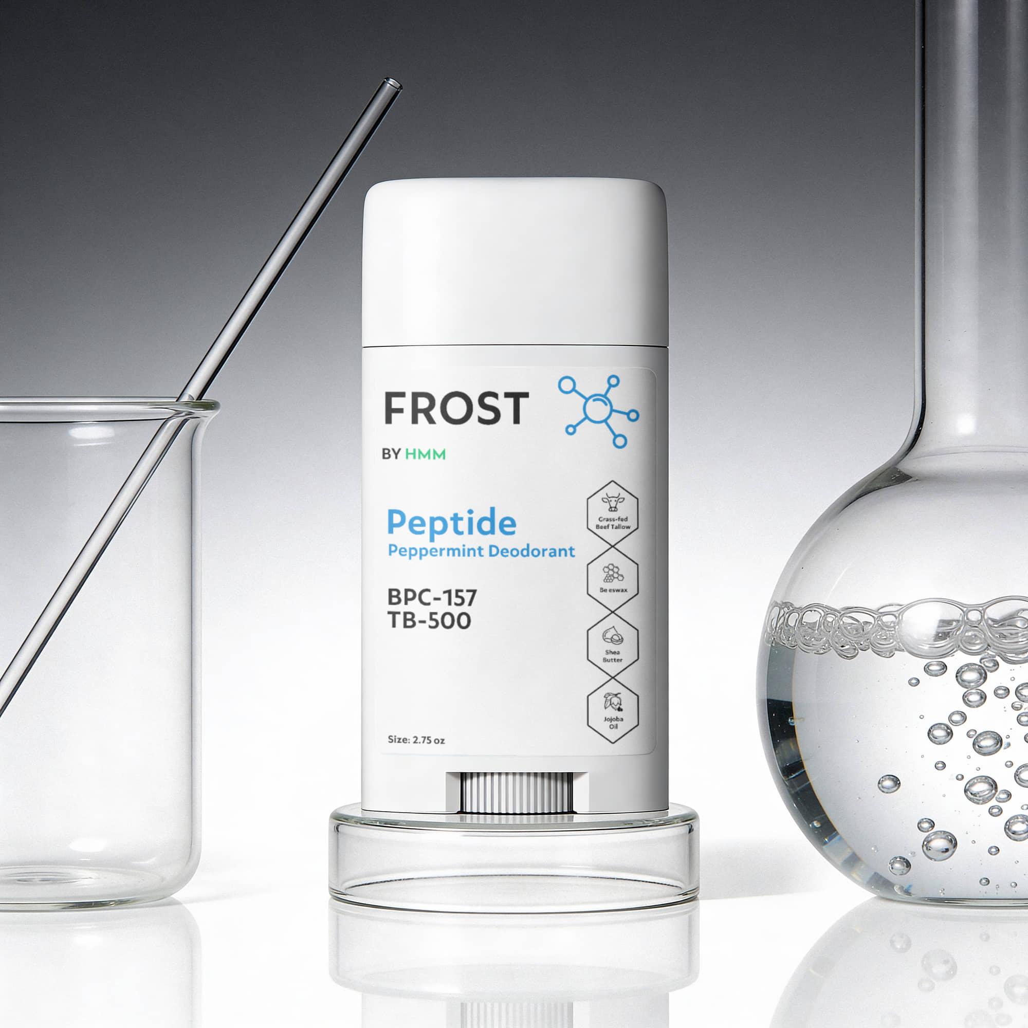 2 Pack Peptide Peppermint Deodorant