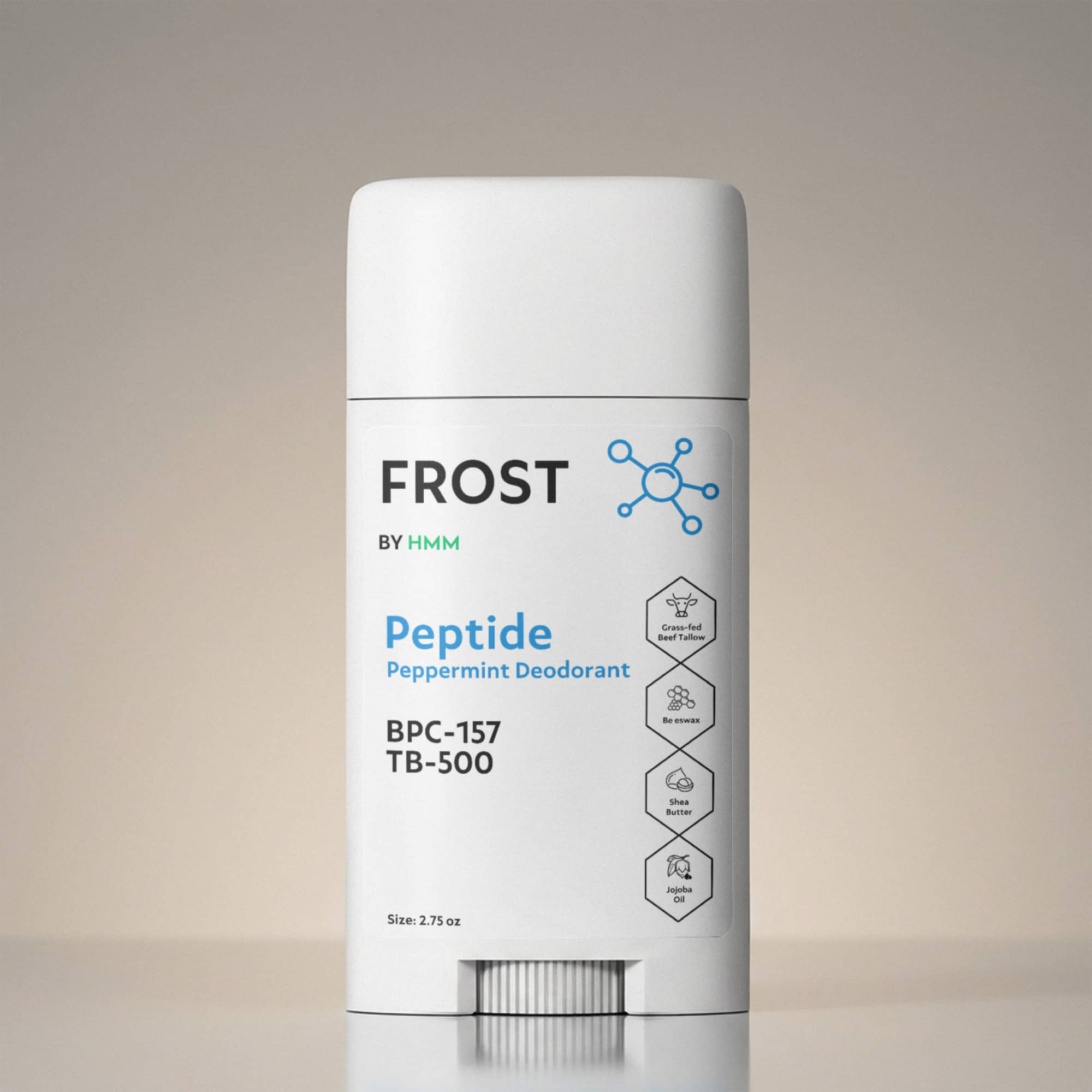 2 Pack Peptide Peppermint Deodorant