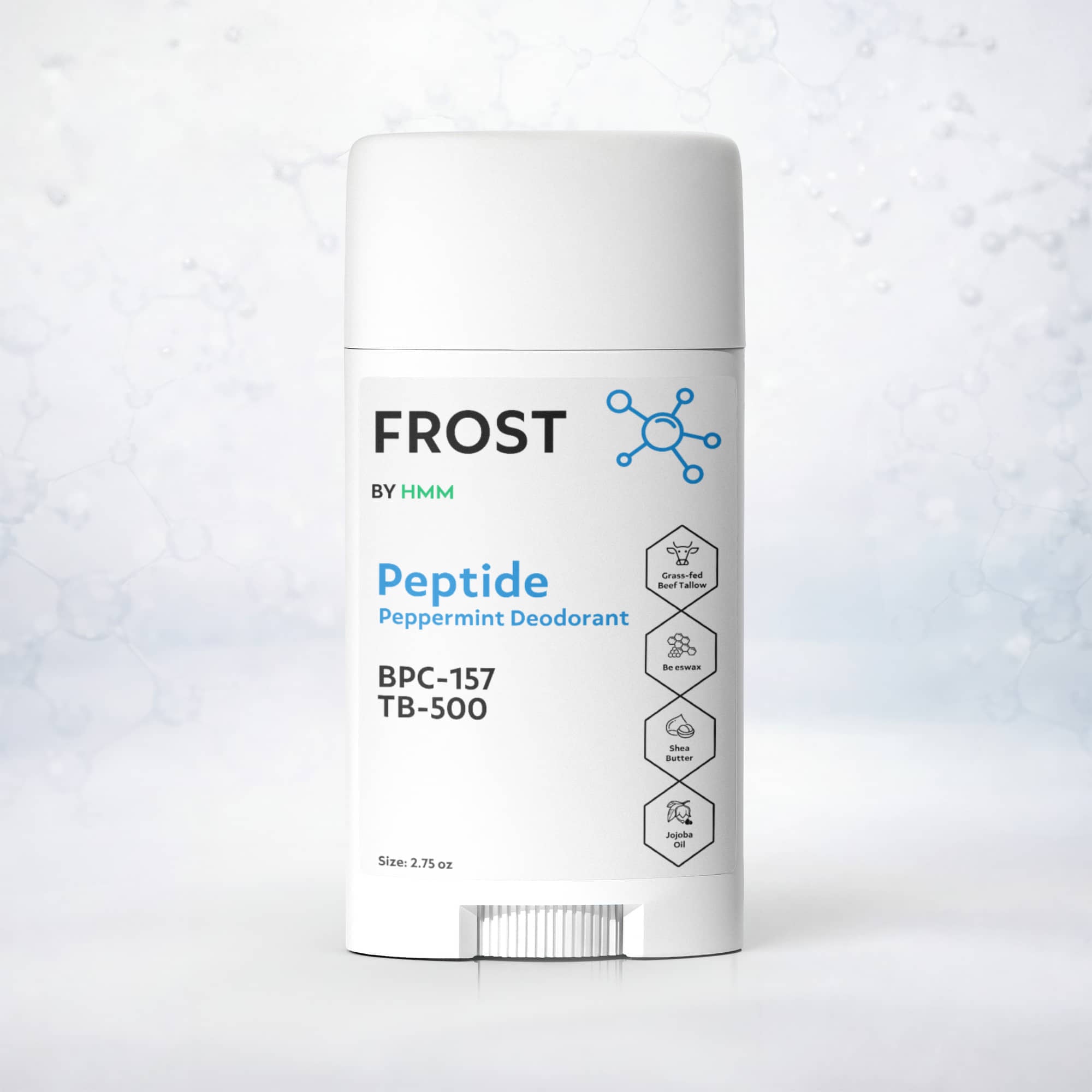 2 Pack Peptide Peppermint Deodorant